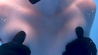 Masturbating in Snorkel Gear - Underwater Cum Shot