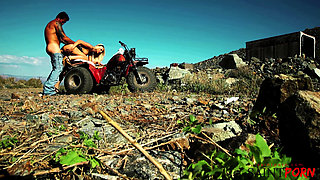 Jazy Berlin Sucks and Fucks a Biker to Make a Wing Man Out of Him