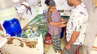 Wife's Friend Hardcore Sex in Kitchen Non-stop Nude Passion Hindi Video
