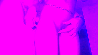 Hot petite Ebony teen creamy pussy getting  blacked by bbc cock couldn't resist fiddling clit when she came out the shower  POV