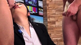 JAV Newscaster Cum Bukkake