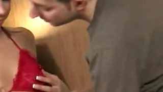 Naughty Blonde Nurse Sucks Hard Cock and Fingers Her Wet Pussy