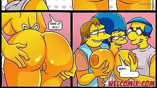 Big Ass Hentai Afternoon - The Simptoons Anal Domination & Double Penetration