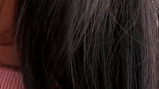 Asian Teen with Huge Natural Tits Gets Her Hairy Pussy Stretched