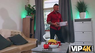 Vip4k. the virtual game concludes with a real cumshot from his dad