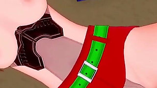 Asuka and Rei Lesbian Scissoring Topless - Neon Genesis Evangelion Hentai Parody