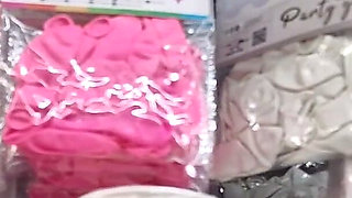 Balloon Shop Tour: Admiring Giant Balloons, Shiny Latex & Sensory Teasing