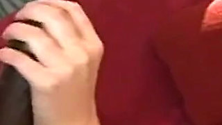 White Teen Sucking a Monster Black Cock Too Big for Her Mouth