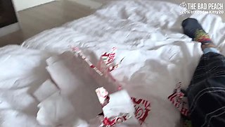 Step Sister Prank Her Step Brother On His Birthday - Step Sis Caught Me Jerking Off - THE BAD PEACH