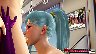 Viletta Nu in 3D Animation - on Top Big Tits Titfuck Teasing, Deepthroat Mouth Fuck Intensity, and Standing Handjob Cumshot