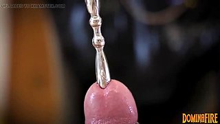 Latex Mistress Dominafire Extreme CBT & Sounding Slave Milked in 4K