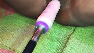 Desi Village Bhabhi Sex with Sex Toys Machine or Hasband Friend Sex