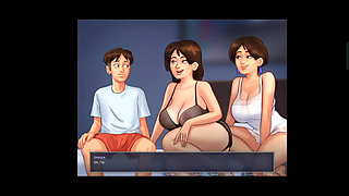 Summertime saga 2.  I did threesome with my stepmom and her friend