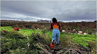 Flashing In A Pumpkin Patch With My Friend